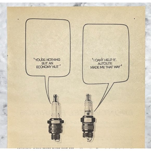 Ford Autolite Spark Plugs Print Ad Vintage 1963 Automotive Repair Car Racing - Picture 4 of 6